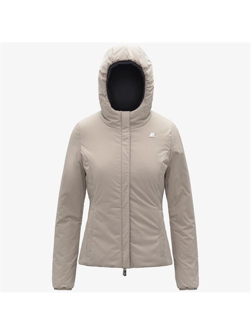 Giacca lily st warm double colore black beige K-WAY | LILY ST WARM DOUBLEBC9